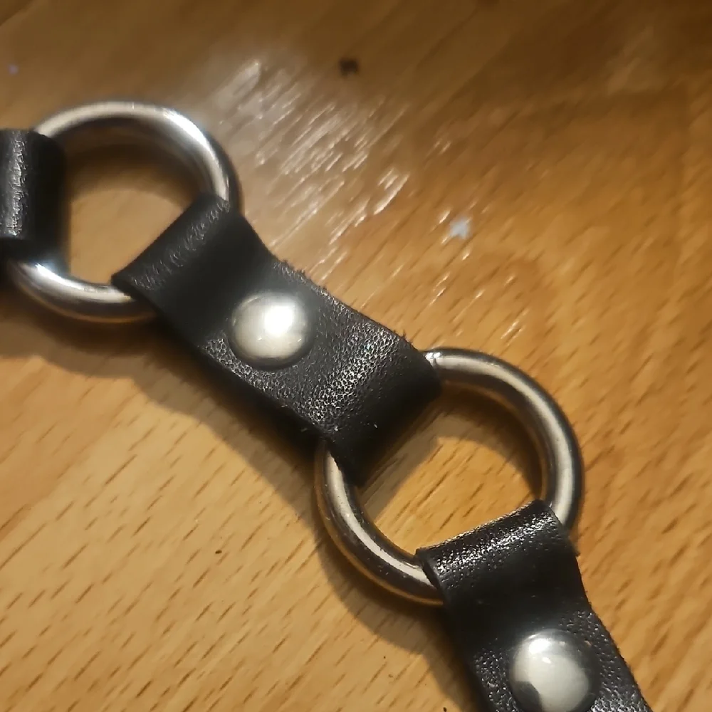 Vintage Black and Silver Chain Belt - Picture 6 of 6